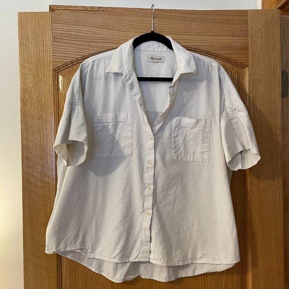 Madewell oversized cotton shirt for summer, Size L - Picture 1 of 3